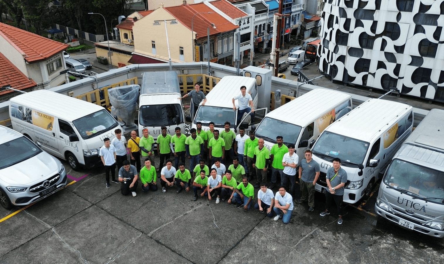 Group photo of Utica team