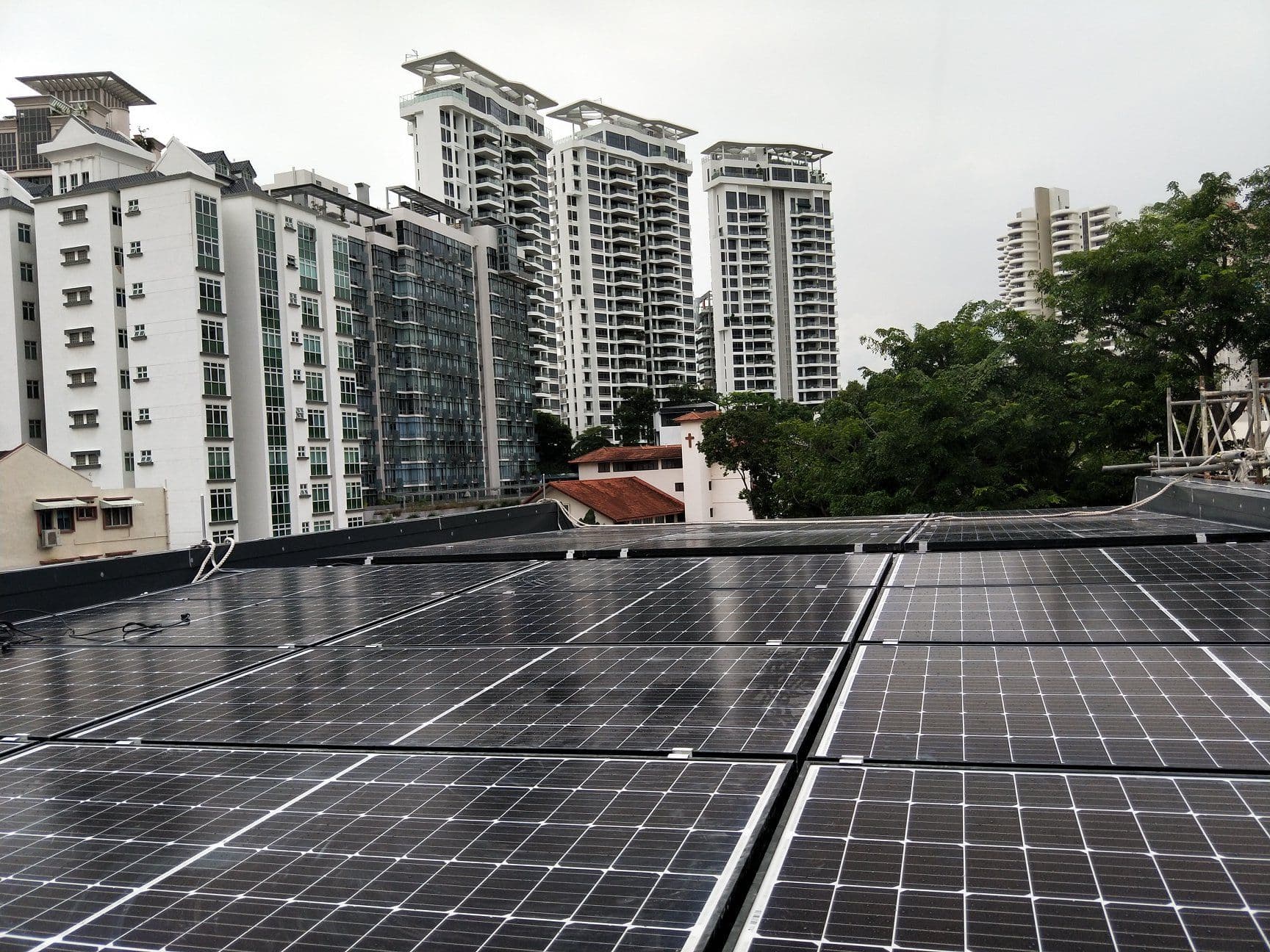 Commercial solar PV system installation in Singapore