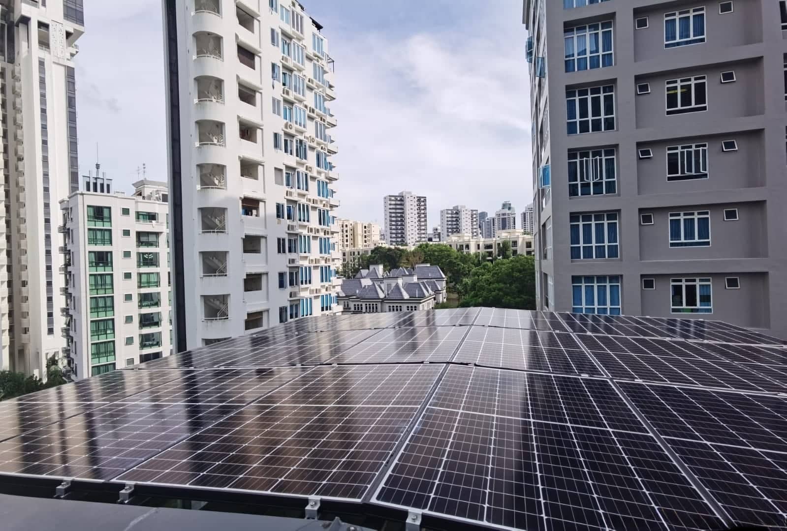 Solar panel installation in Singapore