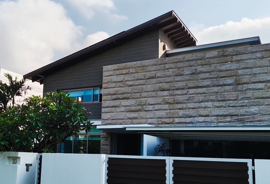 Completed exterior view of the Siglap View Residence