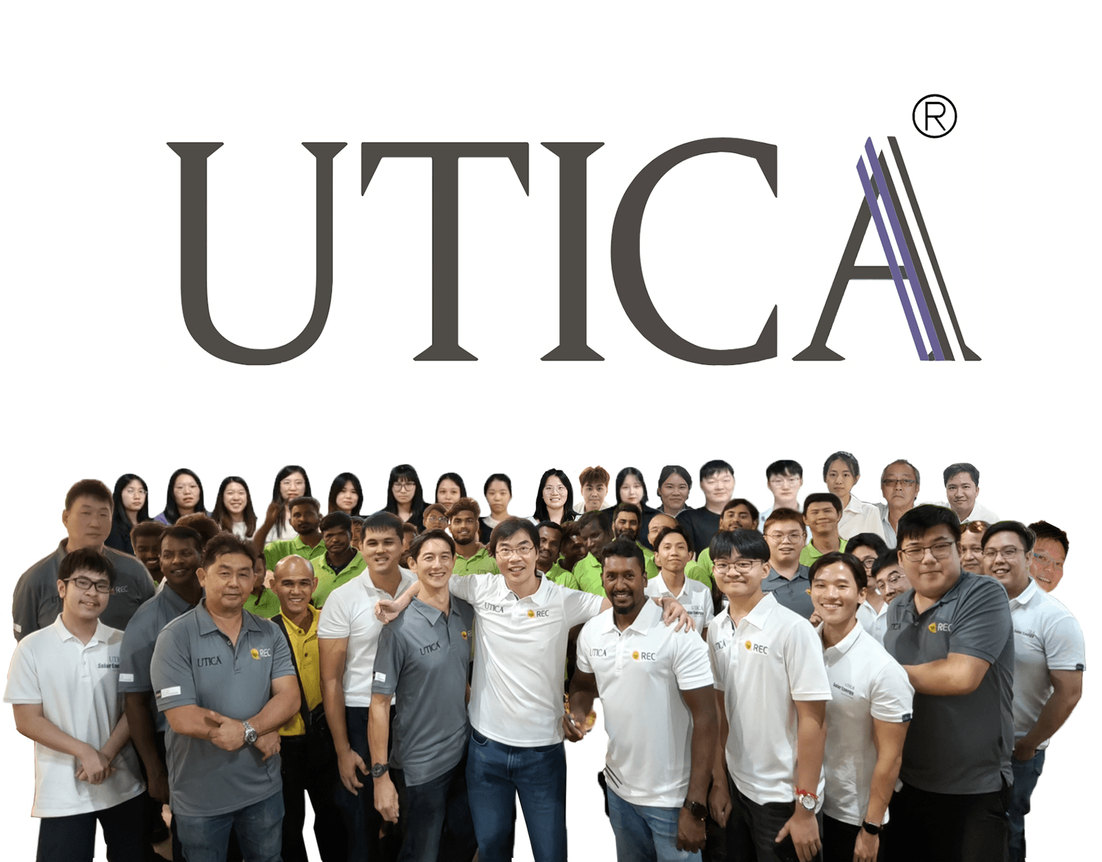 UTICA solar installation team in Singapore